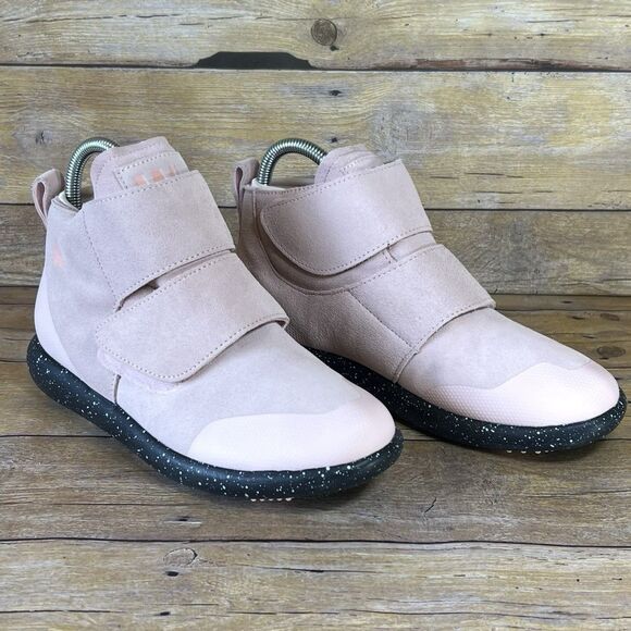 WORLD BOOTS Sz 7 Mens Chukka Moccasin Boots 100% Leather Suede Light Pink - Picture 9 of 16